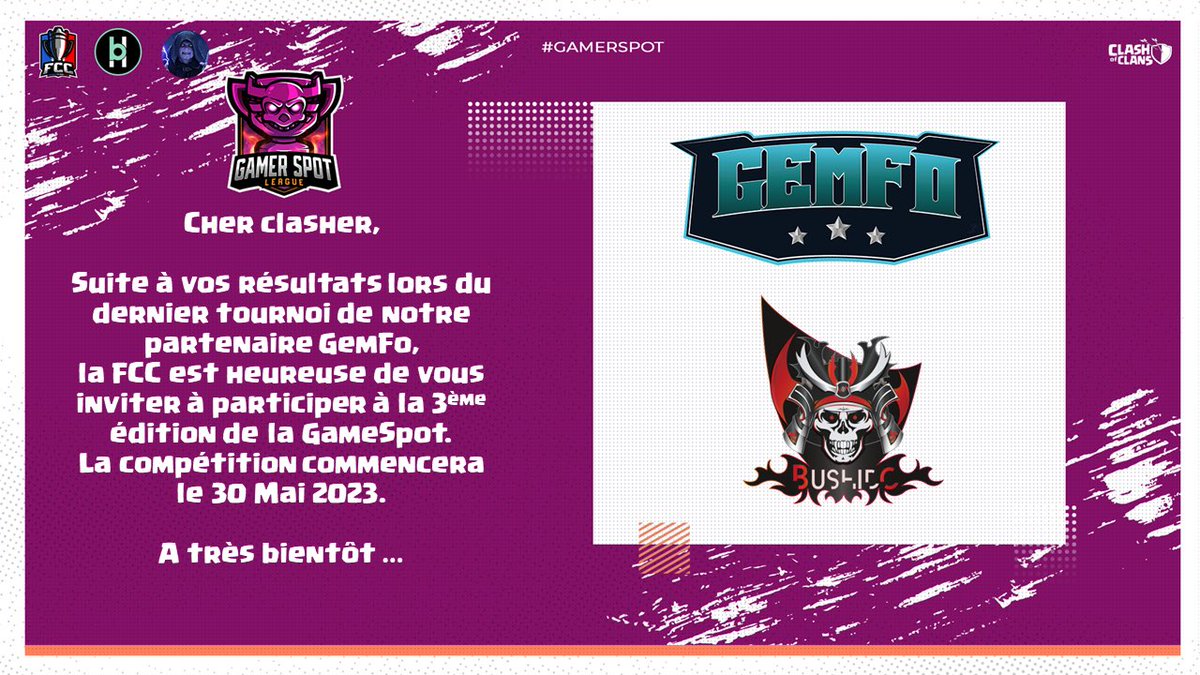 BushidoCOC's tweet image. Thank you @FrenchCup and @GEmFo_ for inviting us 🫶🏻
Bushido is back in business 🔥

#ClashOfClans #eSports #Bushido