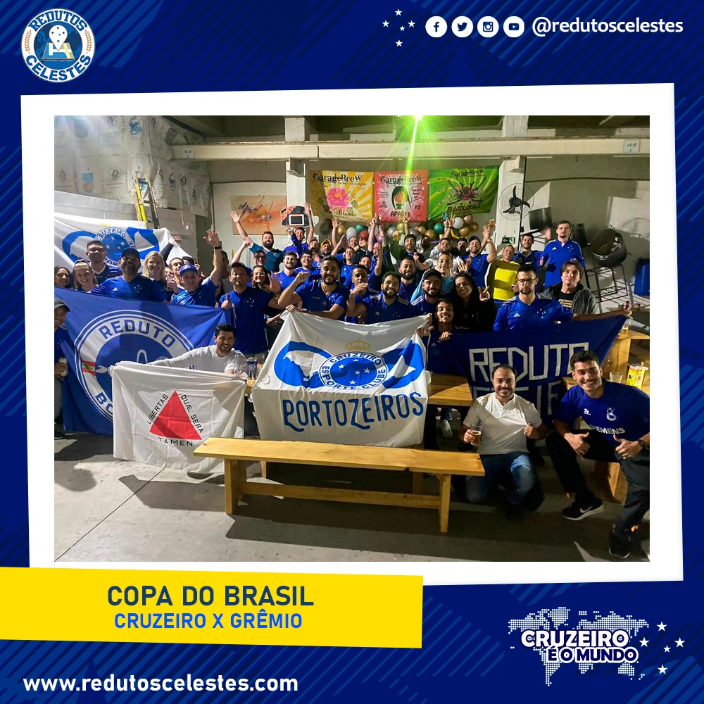 RedutosCelestes's tweet photo. Os redutos do sul reuniram no jogo do @Cruzeiro contra o Grêmio/RS pelo primeiro jogo das oitavas de final da copa do Brasil.

Redutos por amor, aonde for! #FechadoComoCruzeiro

#RedutosCelestes #Cruzeiro
#CopaDoBrasil2023 @bczeiros https://t.co/URCYAW7hJ0