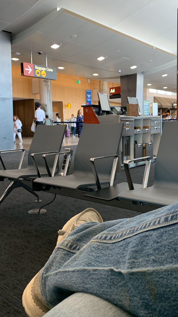 NDHickEngineer's tweet photo. It’s finally time.  Heading home to farm 🇺🇸 🌾 

Enjoying the people watching in the meantime🤣 https://t.co/JQcsMSVIk4