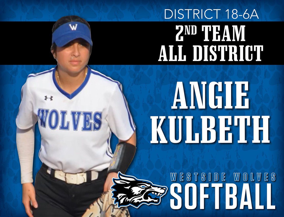 Westside_SFTBL's tweet photo. Congratulations to @angieksoftball for receiving second-team all-district!! https://t.co/hIZVV2fbsN