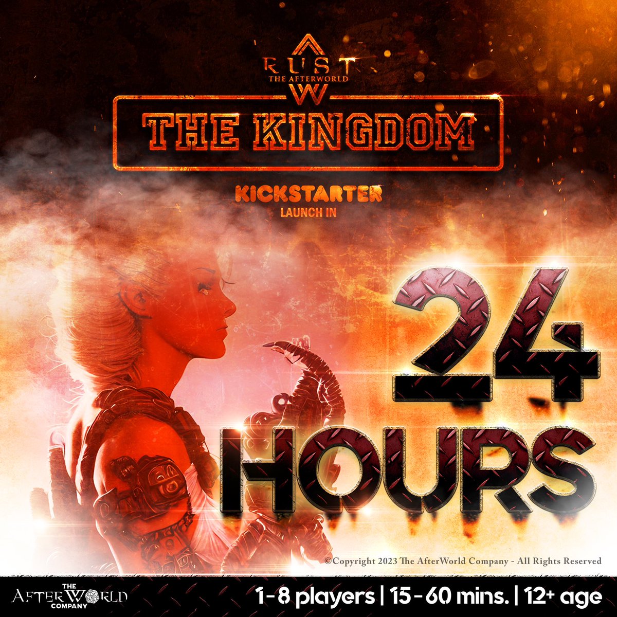 RustAfterWorld's tweet photo. THE KINGDOM, expansion set for Rust : The AfterWorld™, is coming to #Kickstarter tomorrow, at 3:00 PM EST. Sign up to be notified on launch using the link below!

LINK HERE 👉🏻https://t.co/31QOG9ldmn
#rusttheafterworld #TheKingdom
#boardgames #ttrpgs #cardgames #rusttheafterworld https://t.co/VHdHpjHz7E