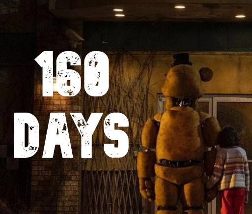 FNaFCount's tweet photo. 160 days until the #FNAFMovie releases. https://t.co/COQ1TIJ6mR