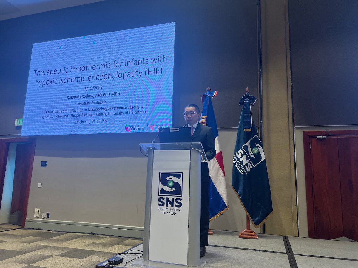 fi990071's tweet photo. Honored to present on #TherapeuticHypothermia for #HIE at its launch in the Dominican Republic. Proud to contribute to this significant leap in #NeonatalCare. #Progress #Collaboration #BrainInjury #NICU #Neonatology https://t.co/XCWACsCeOP