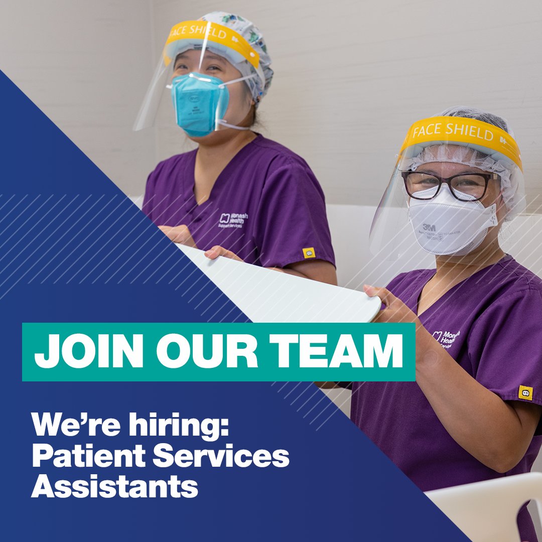 We're looking for patient-focused individuals with excellent communication skills to work as Patient Services Assistants in our children's mental health unit at Monash Children’s Hospital. Find out more and apply: monashhealth.org/latest-news/20…