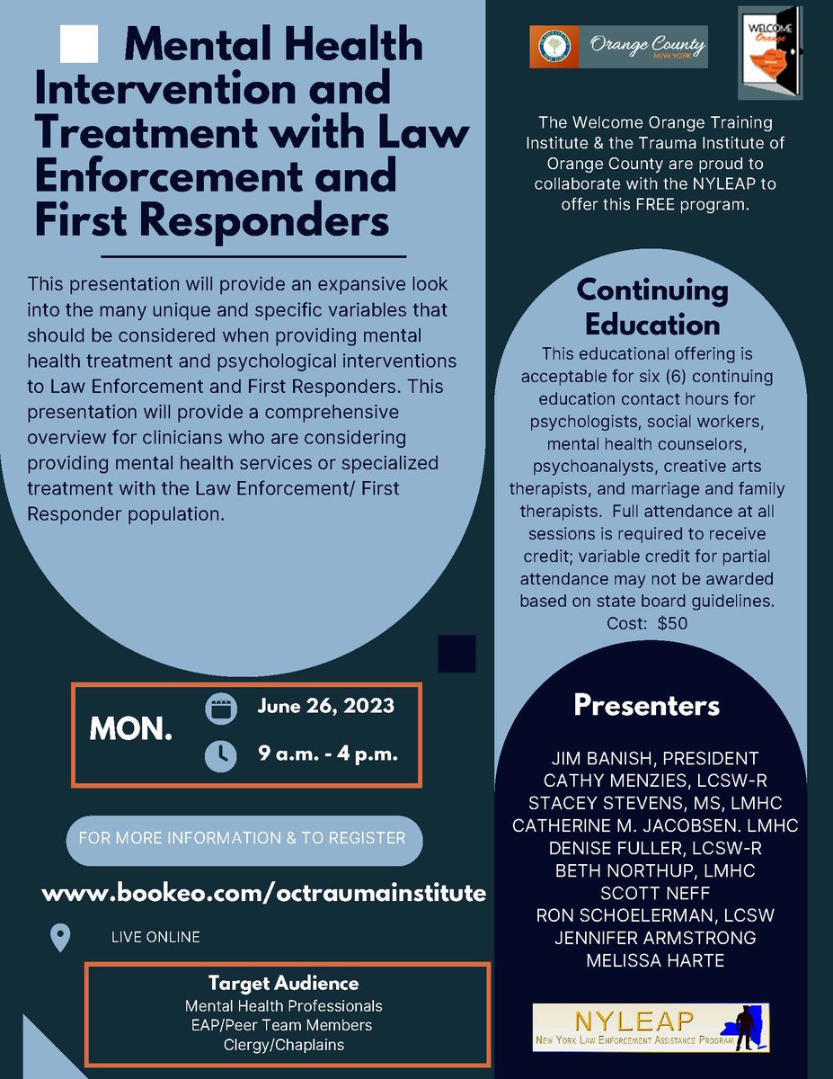 NY_LEAP's tweet photo. Upcoming training with CE credits. Sign up now. https://t.co/KsSXt9alDu