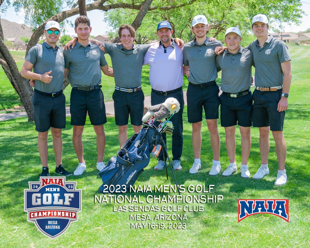 ⛳️MGOLF | For the second time in program history and for the first time since 2008, the @varsitytbirds are @NAIA national champions! The 'Birds combined for a -2, 286 on the day and earned a three stroke victory over The Master's University. More to come.. #GoBirdsGo