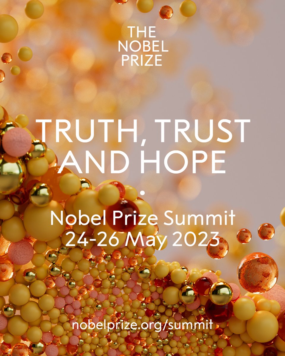 #Misinformation is one of the biggest threats facing our society. This week, tune into the #NobelPrizeSummit to hear from experts and Nobel laureates like Maria Ressa on how we can combat this crisis and restore our faith in facts. Register now: bit.ly/3VVDpGi