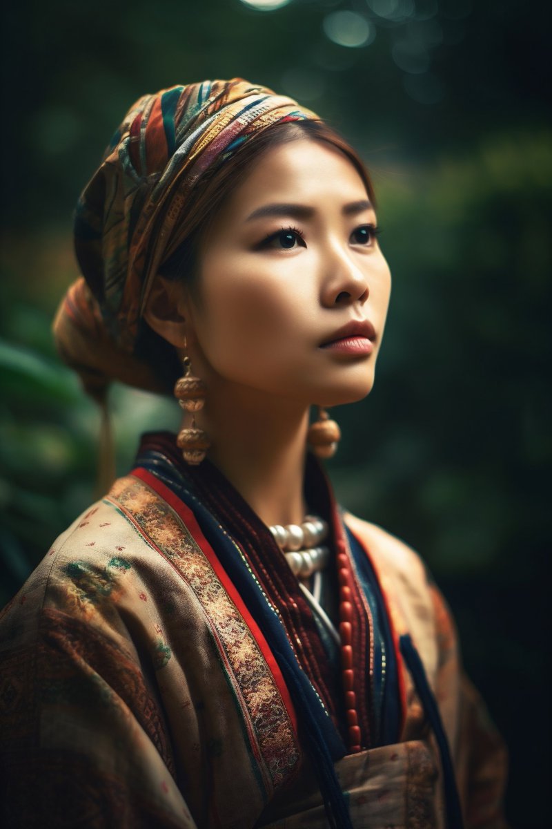 ActionLoft's tweet image. Taiwan: Taiwanese women&apos;s beauty is complemented by their traditional &apos;qipao&apos; dress, featuring high collars and intricate patterns that showcase the country&apos;s unique cultural heritage and traditions. #TaiwanFacts #FaceStructure #CulturalClothing AIGenerated #midjourneyart #AI