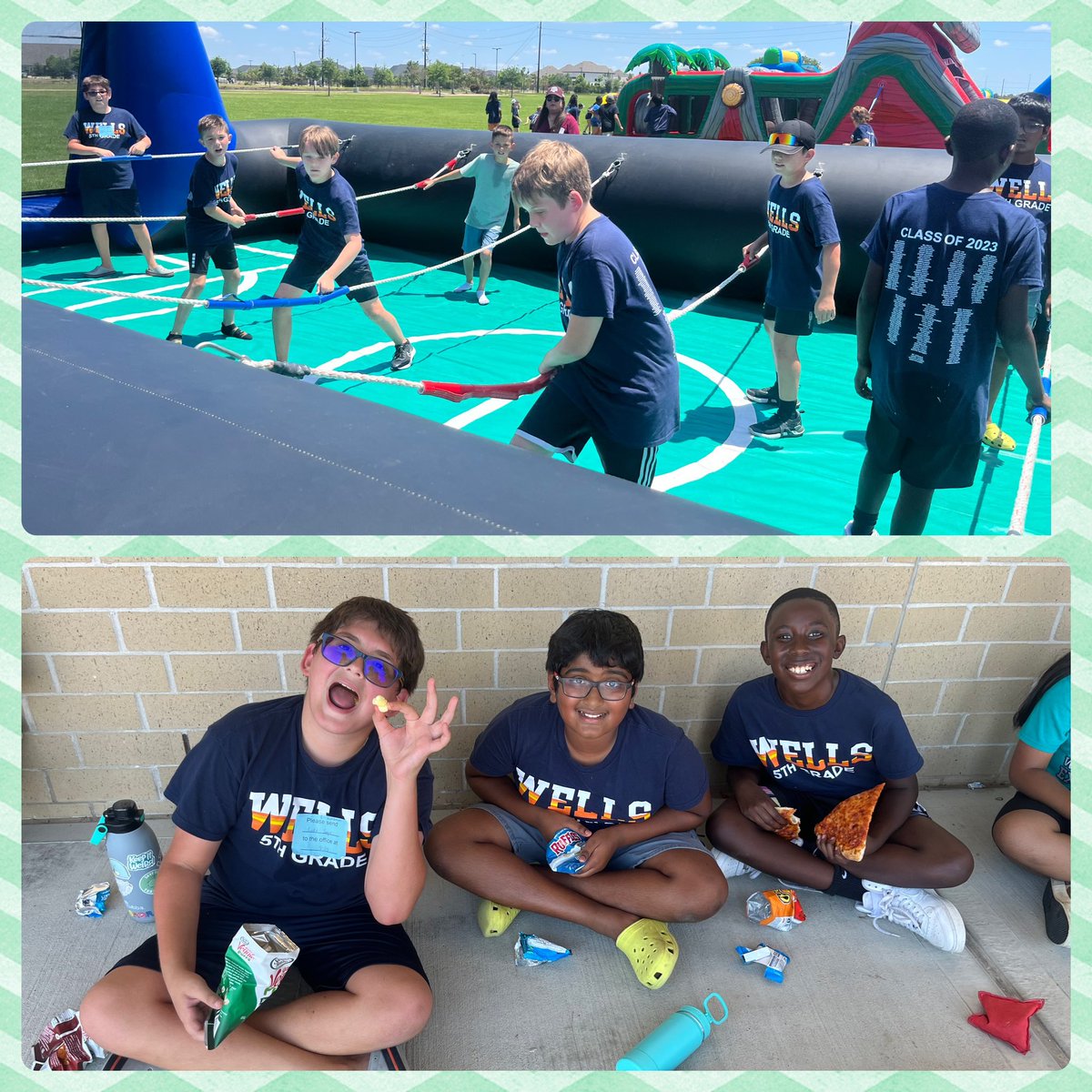 Fifth Grade Celebration was a blast! 🎉🍧🏐⚽️🎶🎤🎸🍕☀️😎 <a href="/CFISDWells/">Wells Elementary</a>