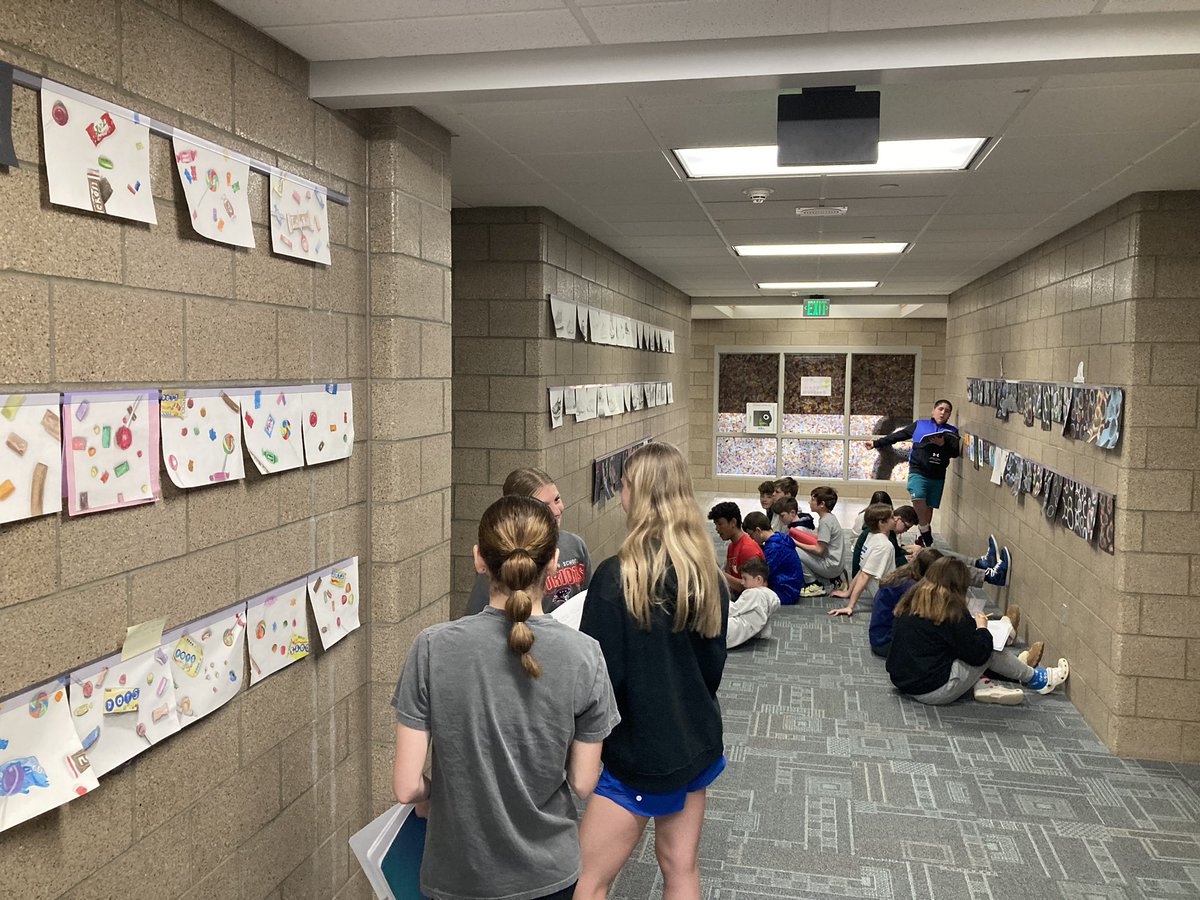 Surprising HMS art students by writing poetry to complement their beautiful artwork. #learnbps #randomactsofkindness