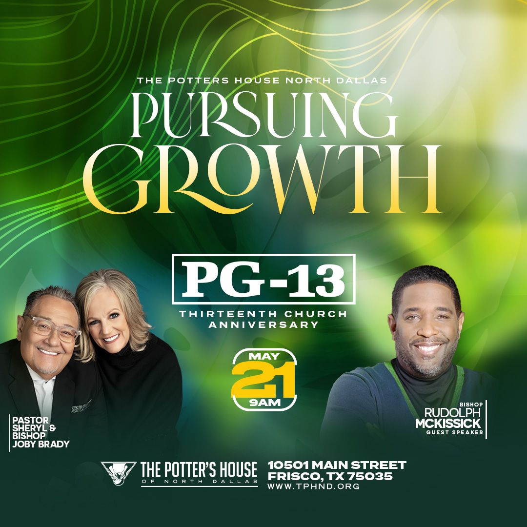 Sheryl Brady (@sherylbrady) on Twitter photo Join us this Sunday as we celebrate the epic movie that <a href="/tphnorth/">Potter's House North</a>'s journey has been. Our choir will be ministering along with special guest preacher, Bishop @rudolphmckissick. I'm grateful EVERY DAY for the way that God continues to favor us to do ministry in Frisco, TX. Join us this Sunday as we celebrate the epic movie that <a href="/tphnorth/">Potter's House North</a>'s journey has been. Our choir will be ministering along with special guest preacher, Bishop @rudolphmckissick. I'm grateful EVERY DAY for the way that God continues to favor us to do ministry in Frisco, TX.