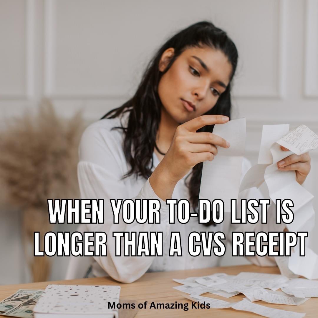 MAKmetrowest's tweet photo. When your to-do list is longer than a CVS receipt https://t.co/LERHfG2uTc