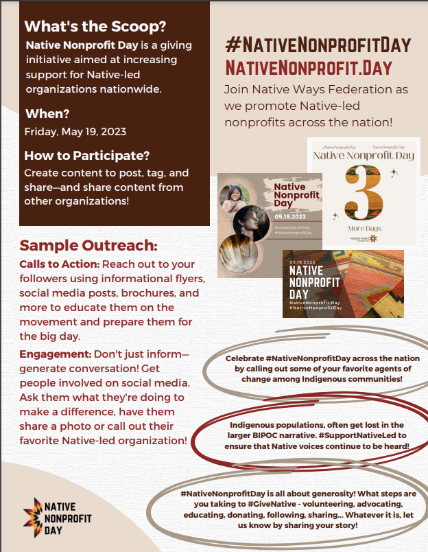 NACS_ED_MMartin's tweet image. Please consider a donation to Native American Community Services for Native Non-Profit Day...

paypal.com/donate/?cmd=_s…

#NativeNonProfitDay #SupportNativeLed #GiveNative #NativeNonProfits