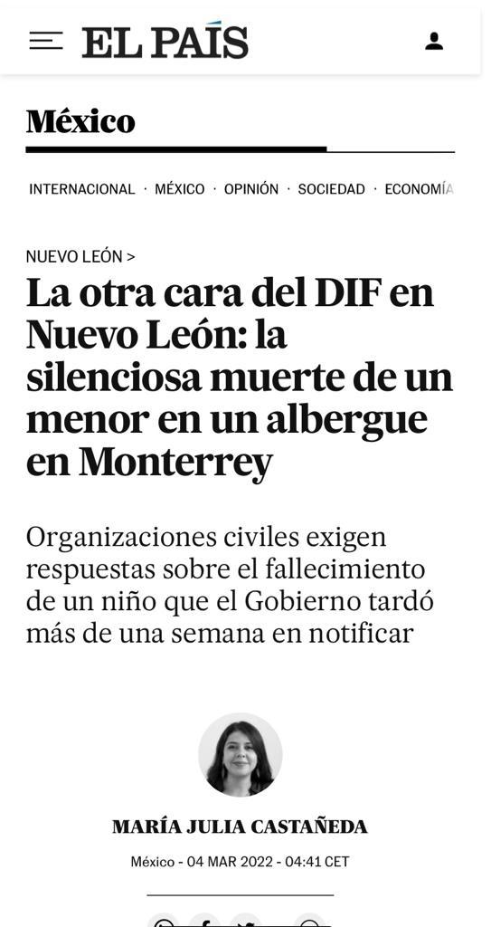 CatyGarca7's tweet photo. Era un niño, que murió en las manos del gobierno de Nuevo León, que murió en DIF Capullos, Mariana Rodríguez está cubriendo este acto delictivo, necesitamos respuestas, necesitamos justicia #JusticiaParaAngel @tejiendoredesi @ONU_derechos @derechoinfancia https://t.co/nTM8lI5bMY