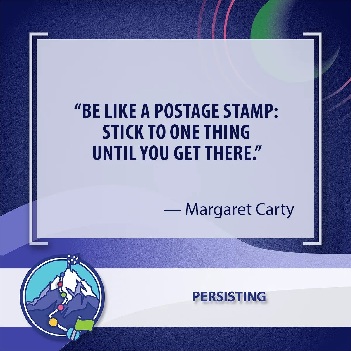 habitsofmindllc's tweet photo. What quotes or mantras do you use to inspire yourself or others to stick with it?

More quotes for Persisting, and all 16 Habits of Mind: https://t.co/1CYTKdFuNQ 

#education #quotes #quoteoftheday #persisting #habitsofmind https://t.co/Too1FlvDGV