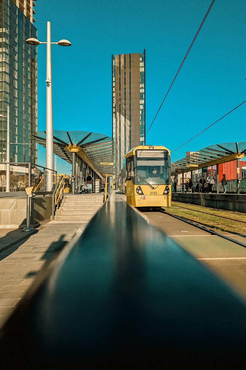 Waiting for James at Deansgate. Obviously it took me two months to even look at a photograph I took.