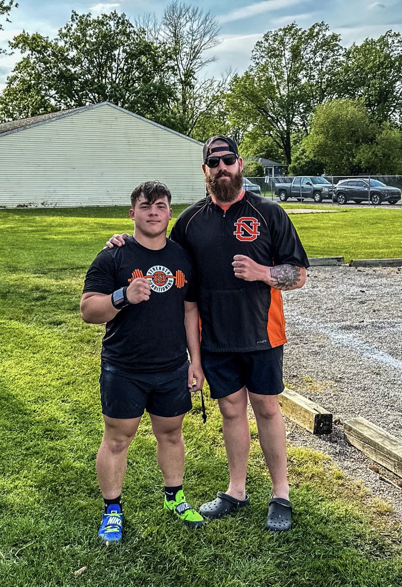 Murphy_NOEagles's tweet photo. Congrats on a great career. Finished on a PR 48ft shot. Made his mark in our throwing program! #Eagles https://t.co/cTEnEuRFam