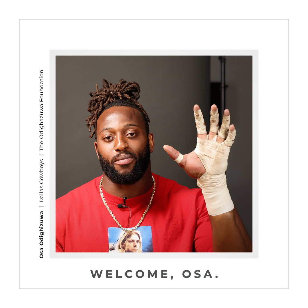 We're excited to announce that Osa Odighizuwa of the Dallas Cowboys is the latest celebrity to join My Hand My Cause. Read more about Osa and The Odighizuwa foundation at MyHandMyCause.com, and stay tuned to our feeds for more. #MyHandMyCause #OsaOdighizuwa