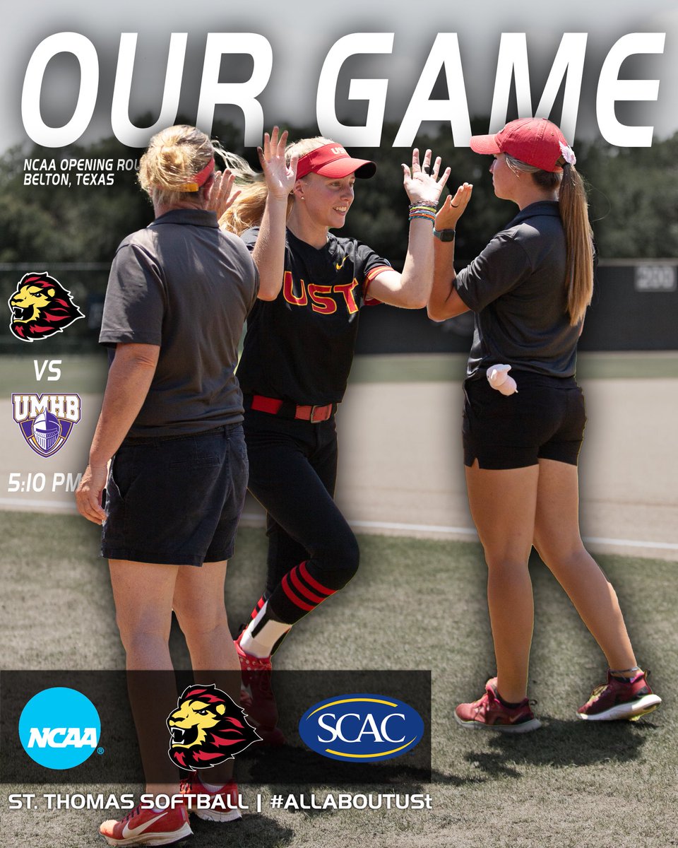 UST Athletics (@ustathletics) on Twitter photo PLAYING OUR GAME 💪 Celts take on UMHB in a RE-MATCH to ADVANCE 🔥‼️
📊/🎥 cruathletics.com/live
#CeltCulture | #AllAboutUSt PLAYING OUR GAME 💪 Celts take on UMHB in a RE-MATCH to ADVANCE 🔥‼️
📊/🎥 cruathletics.com/live
#CeltCulture | #AllAboutUSt