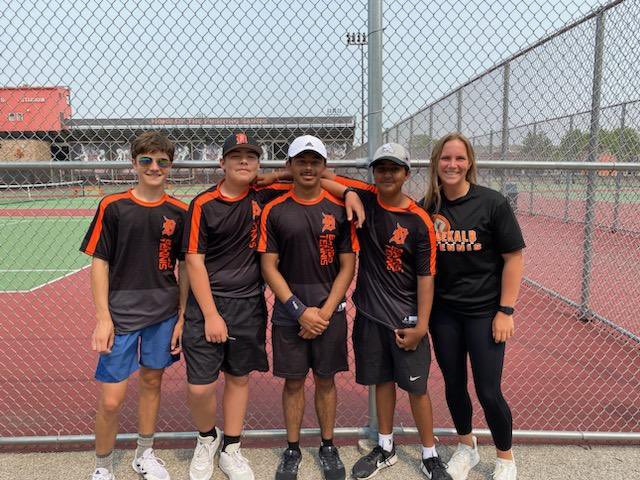 Great matches today from our doubles teams at St. Charles East.
