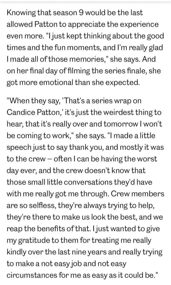 norasiris's tweet photo. Candice talking about the series finale/when she knew it was time for the show to end. #TheFlash #Westallen https://t.co/U17TT1nzeA