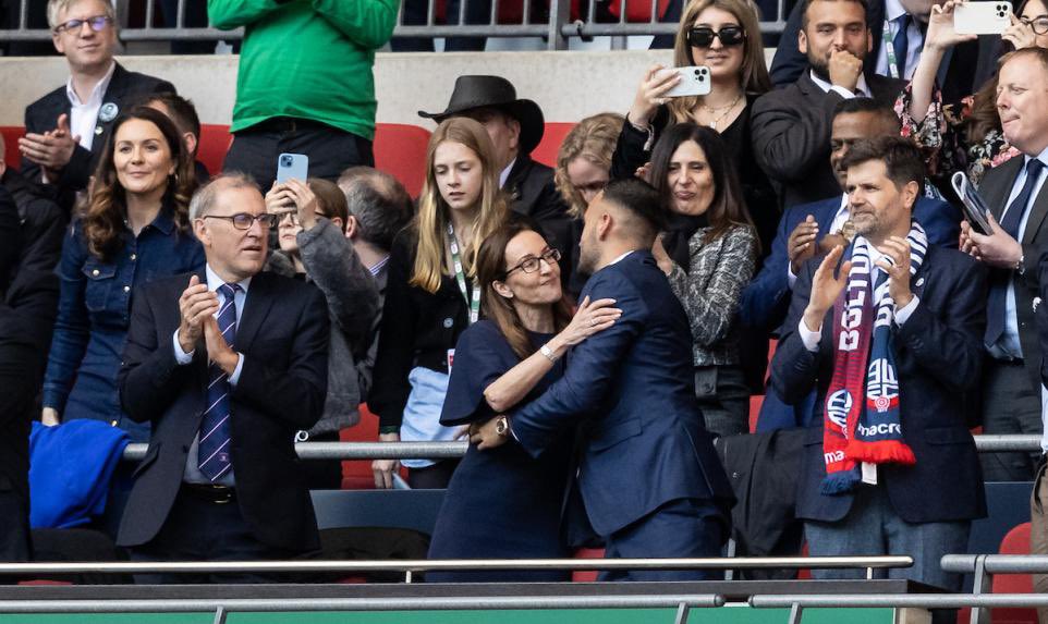 So proud of mum 🤍. The buzz around the club is incredible. Winning a trophy and finishing 5th in the league. Next season we’re going for the title. #COYWM #BWFC