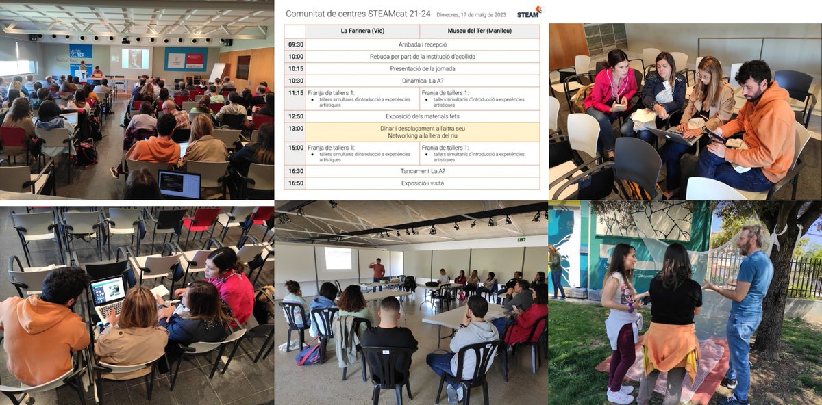 EnricBolano's tweet photo. 🌟Com a Ambaixador #STEAMcat 💖cal destacar l'interès i aprofitament a la #ComunitatSTEAMcat💖 @InnovacioE dels centres:
@GuimeraVendrell @CepsEls @VedrunaValls @LestonnacTgn @Esc_EugeniDOrs @EscolaLaCandela @EscolaSBC @ins_rosetamauri @Ins_de_larboc @Ins_IAMF @Martilhuma 🌟 https://t.co/6YiAmpLInz