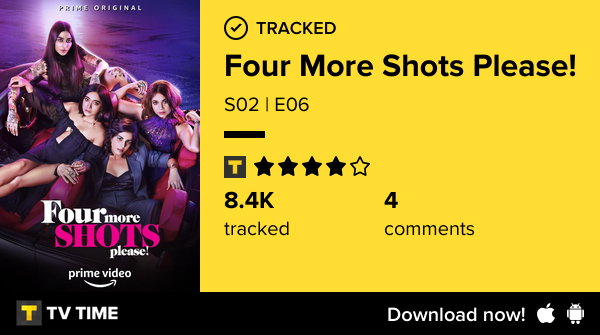 #fourmoreshotsplease ME ALIENEI ASSISTINDO S02 | E06 of Four More Shots Please!! #fourmoreshotsplease  tvtime.com/r/2OYcn #tvtime