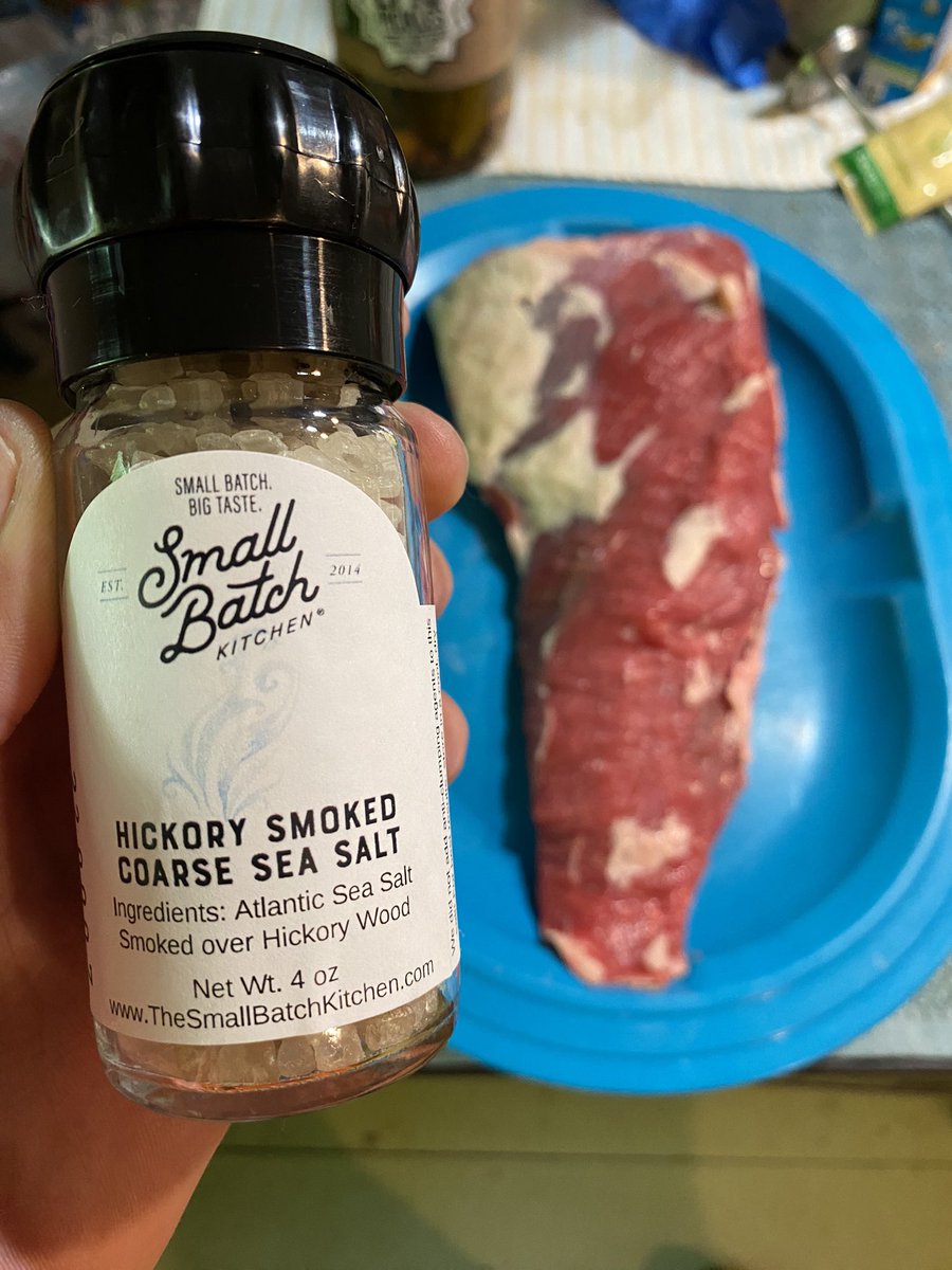 cap_018's tweet photo. We got a great fresh cut tri-tip from the butcher for the grill with @WillowSeasonin1 #sweetsmoke on deck!  🥩 and some treats #pickles #salt https://t.co/4J12NNUtiX