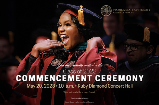 FSUCoM's tweet photo. Join us in celebration of ๐ง๐ต๐ฒ ๐๐ถ๐ด ๐๐ฎ๐ as the M.S. Biodmedical Sciences-Bridge to Clinical Medicine & M.D. Classes of 2023 graduate! 10 a.m. #FSUMed23
๐ฌ๐ผ๐๐ง๐๐ฏ๐ฒ https://t.co/RaYMT9UEmt
๐๐ฎ๐ฐ๐ฒ๐ฏ๐ผ๐ผ๐ธ https://t.co/29fnJIM4NW https://t.co/3fKvdybpiR