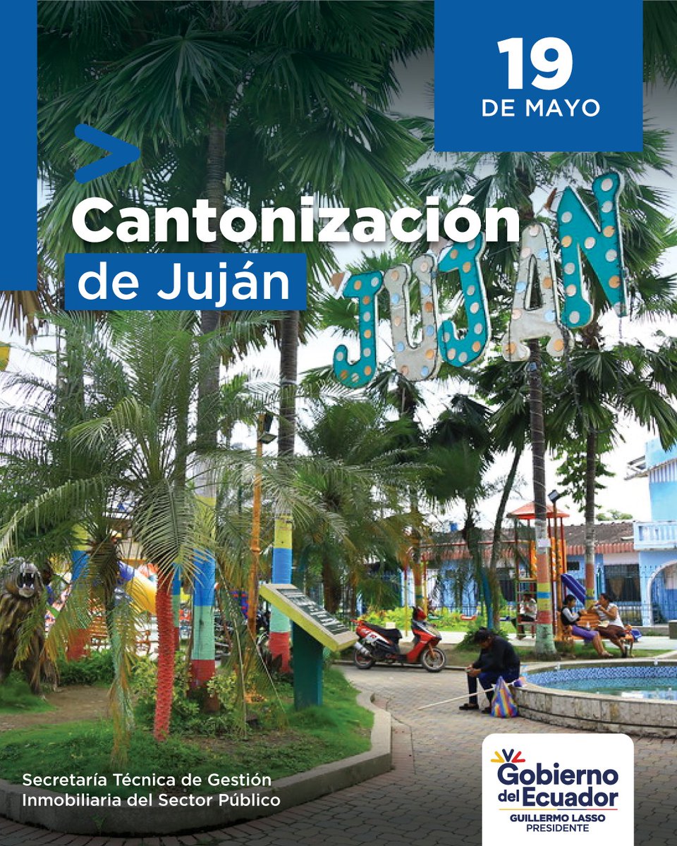 inmobiliarec's tweet photo. Desde #Inmobiliar extendemos una felicitación al cantón Alfredo Baquerizo Moreno, #Juján, en su aniversario de vida política. https://t.co/7LzSpZlRxV