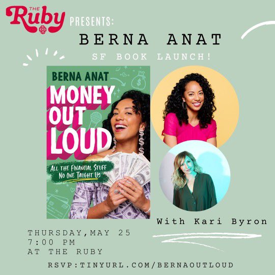 I will be asking @HeyBerna all about her new book!
