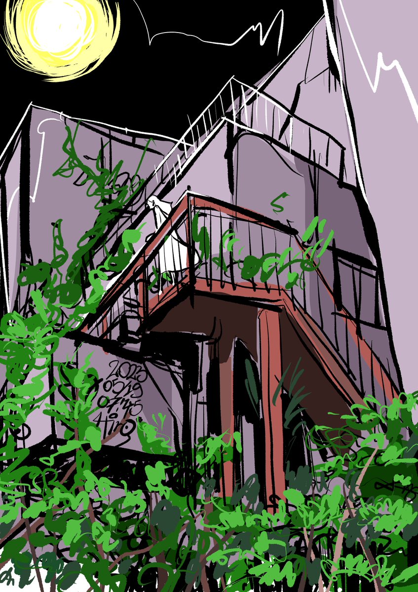 廃墟の夜。 https://t.co/GCOHI2Jm9w