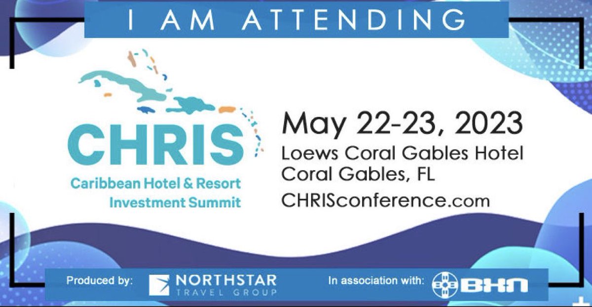 I am looking forward to attending next week's event in the Hospitality sector in the Caribbean area. #chrisconference