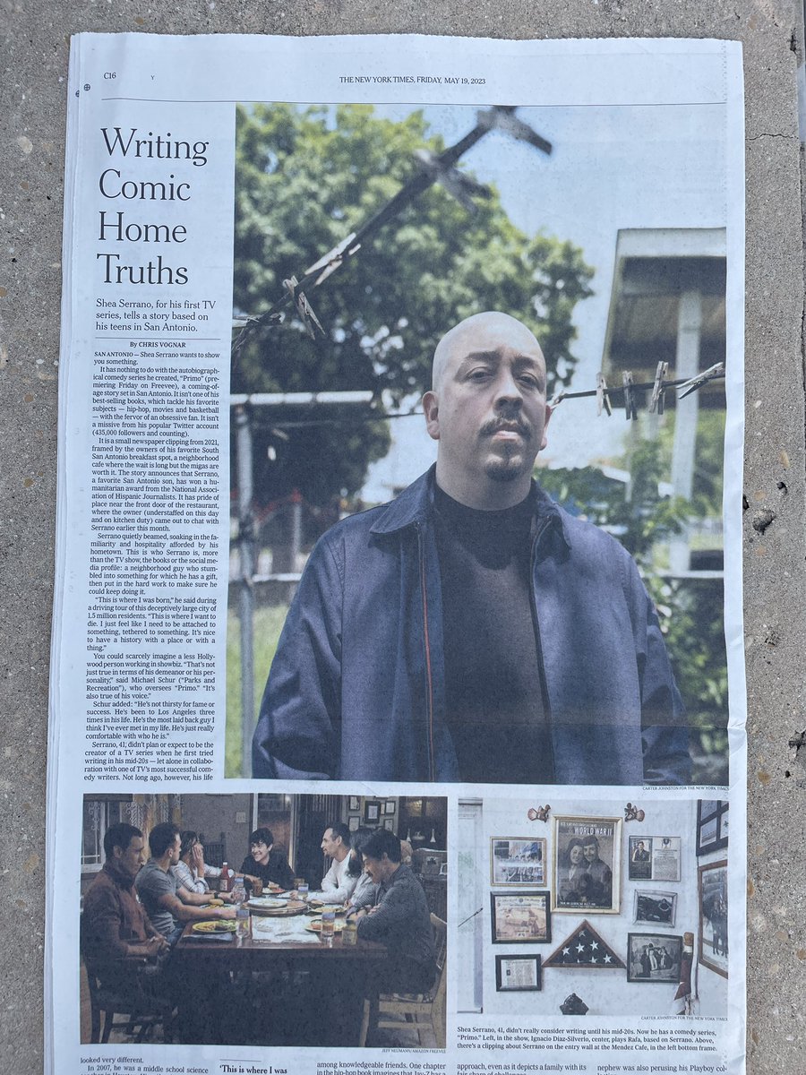 This is a week for SA. s/o @SheaSerrano in the @nytimes today? #purosanantonio #satx