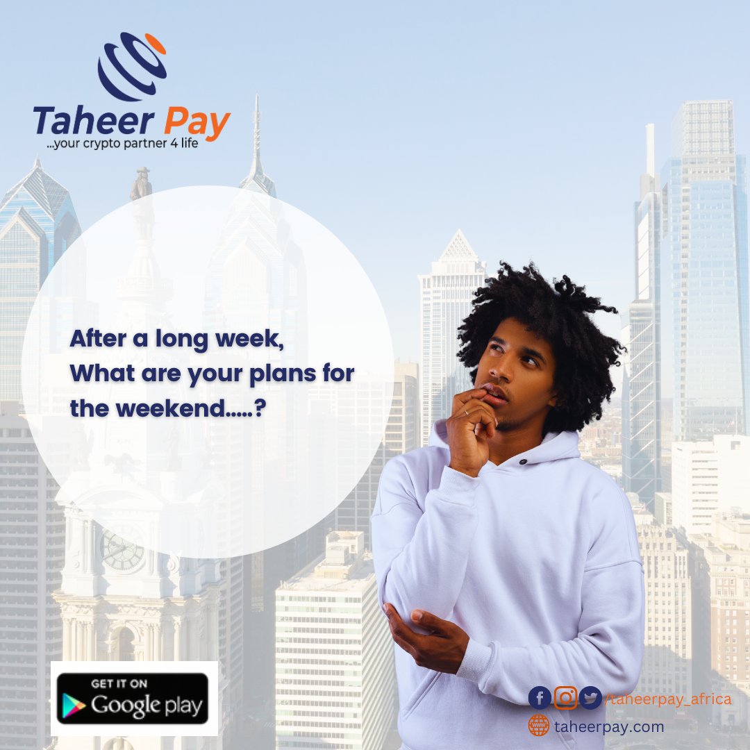 TaheerpayAfrica's tweet image. Let's have it on the comment section. 🤩🤩👇 #TaheerPay #weekendvibes #FastTransaction