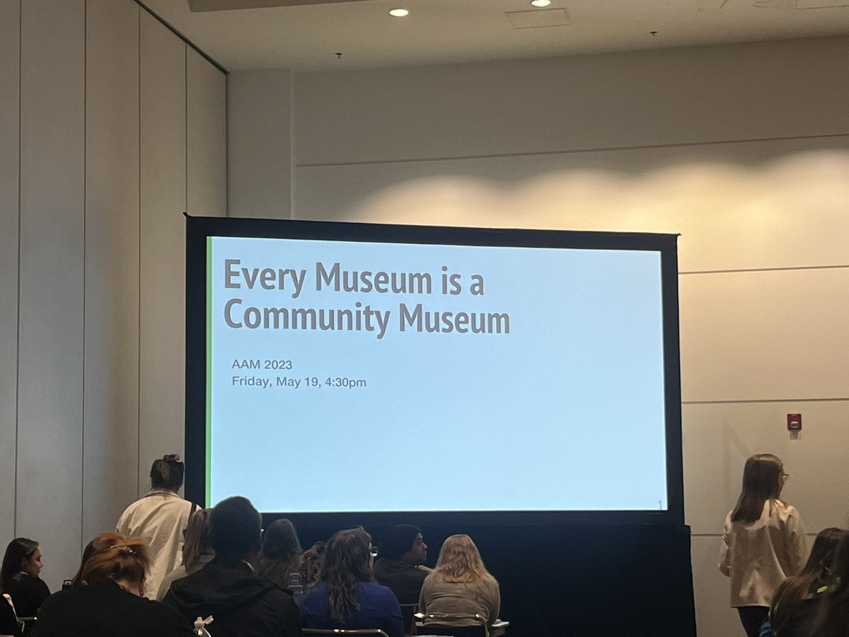 ChrisCloud's tweet photo. Looking forward to gleaning insights on ways that museums are defining and redefining their communities! #AAM2023 https://t.co/oBKTQyKvE8