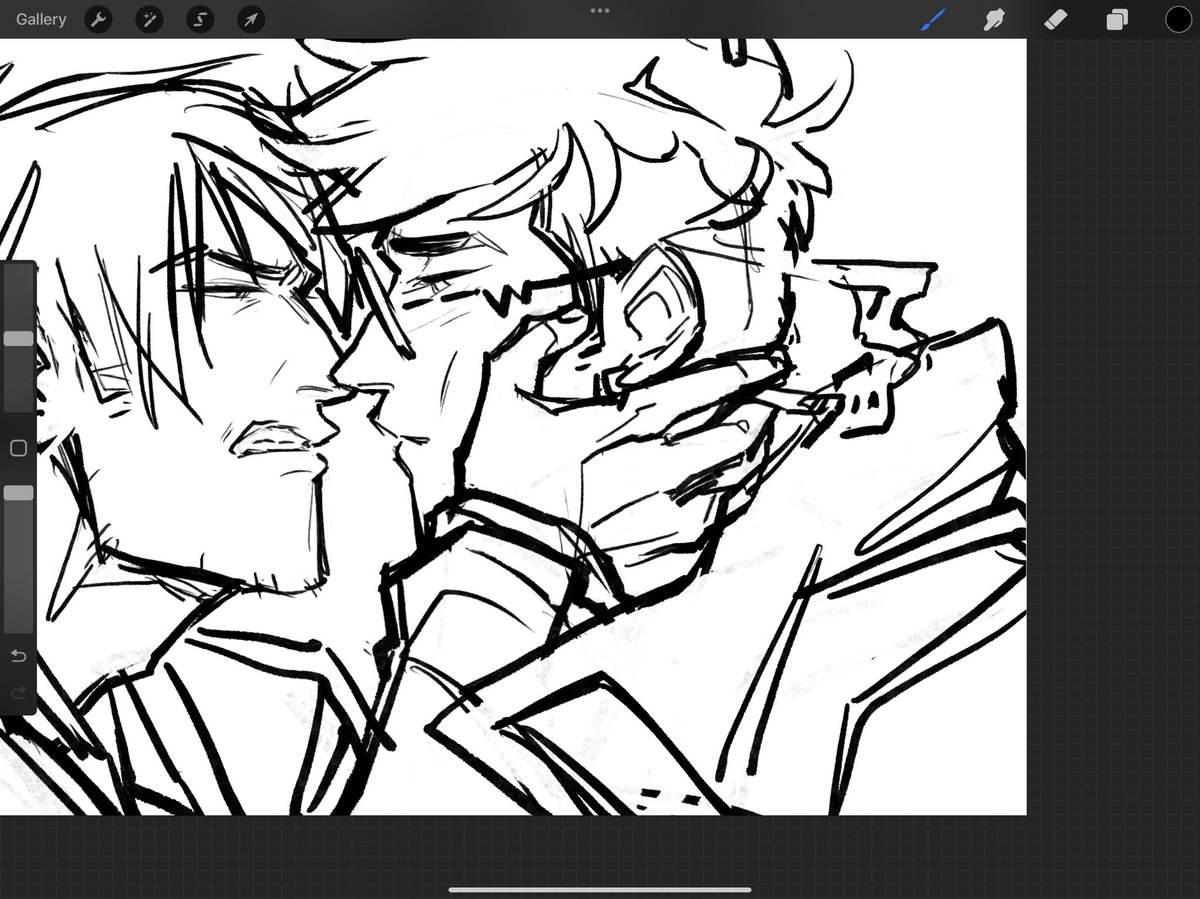 trying not to let the VashWood brainrot derail my entire life but using warmups as an excuse to sketch things such as: