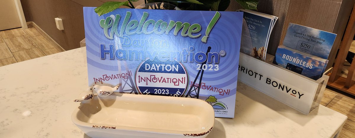 This was cool and unexpected to see when checking in at the hotel. @hamvention #hamradio #hamr #AmateurRadio #hamvention #Hamvention2023