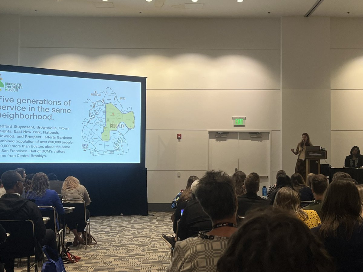 ChrisCloud's tweet photo. “Community Engagement is different than Public Programs.”—Stephanie Hill Wilchfort of the @BrooklynKids. #AAM2023 https://t.co/Iffy5hXYbE