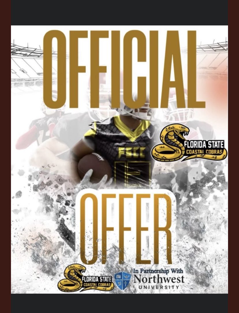 Blessed to receive my official offer
<a href="/FsccCobras/">FSCC Cobras</a> <a href="/coachpepe3369/">coach pepe bayonne</a> 
#AGTG it’s only up from here