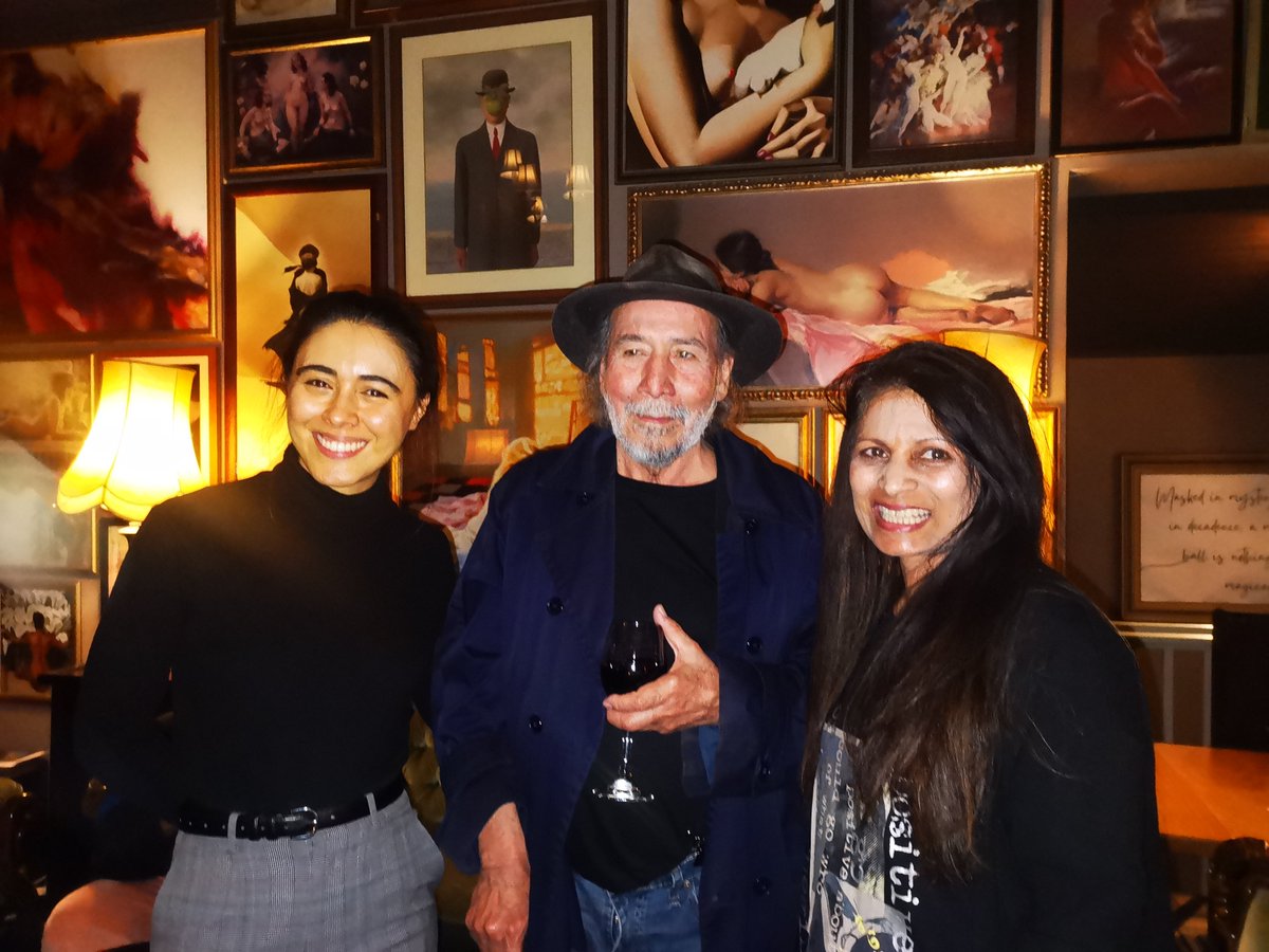 Wonderful intergenerational photo opp of CaLD writers &amp; editors Winnie Dunn, Mario Licon Cabrera, Michelle Cahill <a href="/mascarareview/">Mascara Literary Review</a> <a href="/sweatshop/">proto</a>.ws <a href="/sydpoetrylounge/">the sydney poetry lounge</a> 🔥🤎