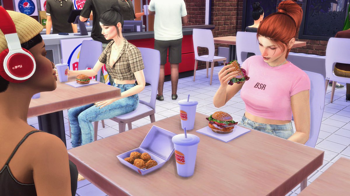Sims 4 Burger King custom food! #Sims4Cc #sims4mod #sims4ccfinds #sims4customfood