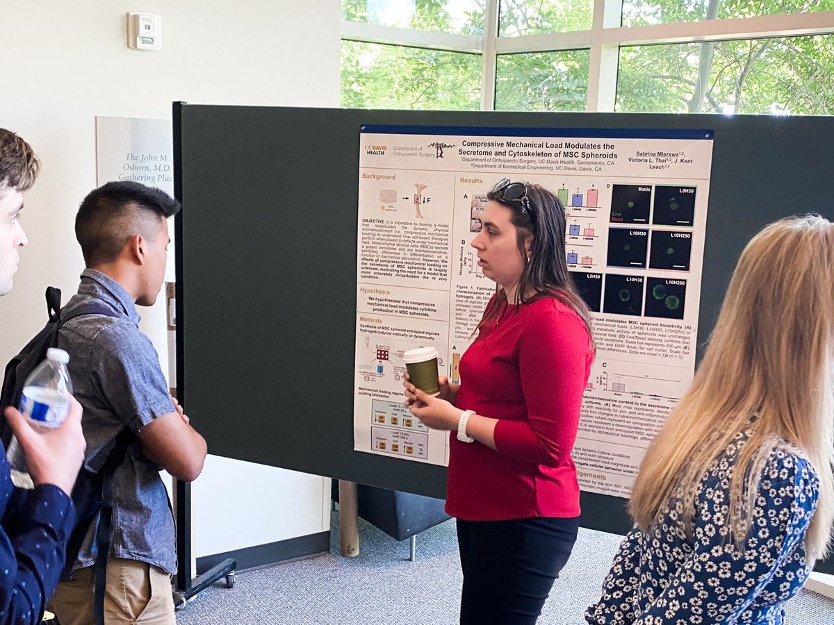 UC Davis Department of Orthopaedic Surgery (@ucdavisortho) on Twitter photo Oak Park Research Lab held its inaugural #Musculoskeletal Health #ResearchDay. We hosted keynote speaker Hani Awad, PhD from <a href="/Awad_Lab/">Hani Awad ❄️</a>. Our postdoc lab members presented abstract & poster presentations. We are feeling inspired by the innovative research being done by the team.👏 Oak Park Research Lab held its inaugural #Musculoskeletal Health #ResearchDay. We hosted keynote speaker Hani Awad, PhD from <a href="/Awad_Lab/">Hani Awad ❄️</a>. Our postdoc lab members presented abstract & poster presentations. We are feeling inspired by the innovative research being done by the team.👏