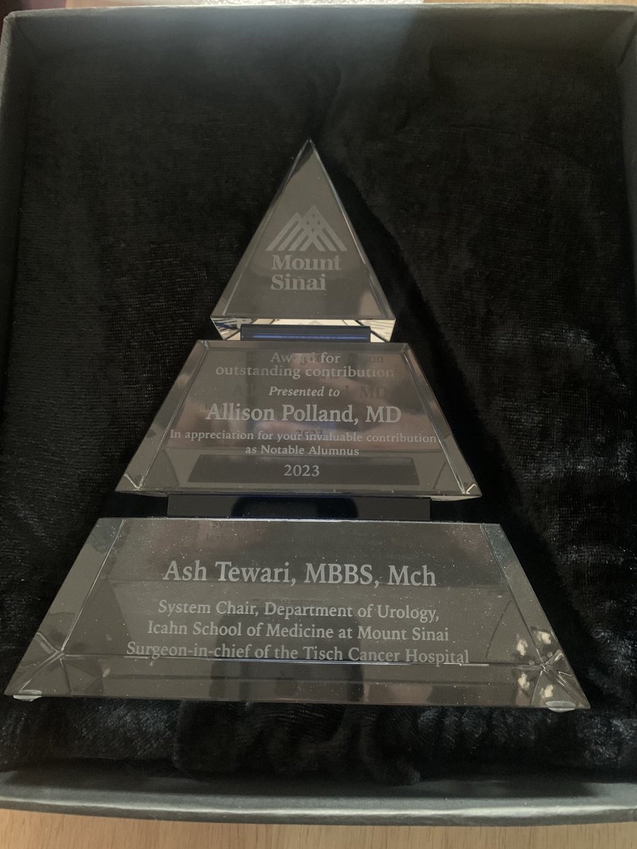 Dr. Allison Polland (@allison_polland) on Twitter photo So honored to receive the notable alumnus award from <a href="/MountsinaiUro/">Mount Sinai Department of Urology</a> #ilooklikeaurologist So honored to receive the notable alumnus award from <a href="/MountsinaiUro/">Mount Sinai Department of Urology</a> #ilooklikeaurologist