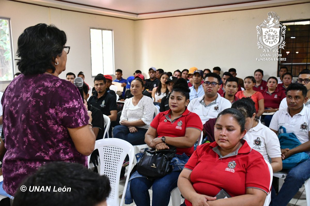 unanleon's tweet photo. Encuentro de nuestra Rectora, Maestra Almarina Solis, con las y los protagonistas de Universidad en el Campo de los diferentes núcleos educativos, realizado en el Centro Universitario Regional de Somoto "Augusto César Salinas Pinell". https://t.co/3RsxoKTCea