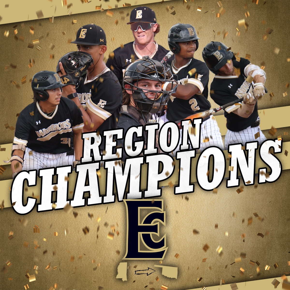 ECCCAthletics's tweet photo. Your 2023 @ECCCBaseball team is Enid, Oklahoma bound as the NJCAA Region 23 Champions!

#WarriorStrong https://t.co/hBEcFv44vu