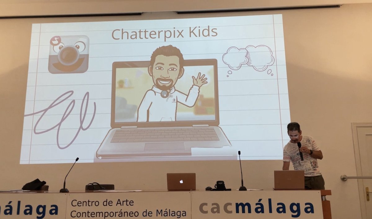 auladcine's tweet photo. Un Taller muy enriquecedor donde Gillermo Muñoz nos ha ofrecido usos de aplicaciones digitales para cine. #CeipVillarPalasí Velez Málaga @ColegioZona https://t.co/ABRILZA26d