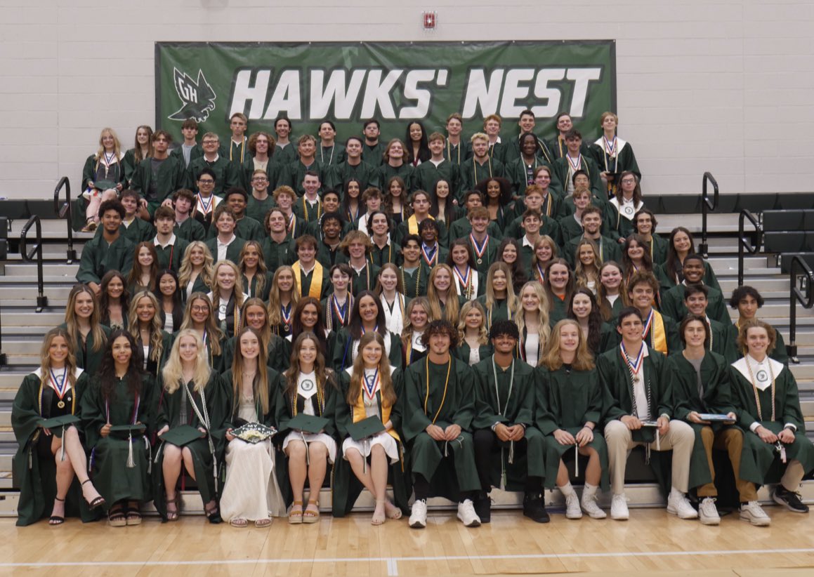 KensleyCarter's tweet photo. By tomorrow we will be student-athlete alumni! Can’t thank @GreenHillWBB enough💚💚 #classof2023 @ghsportsnetwork @G_HillAthletics https://t.co/4zp0wXje63