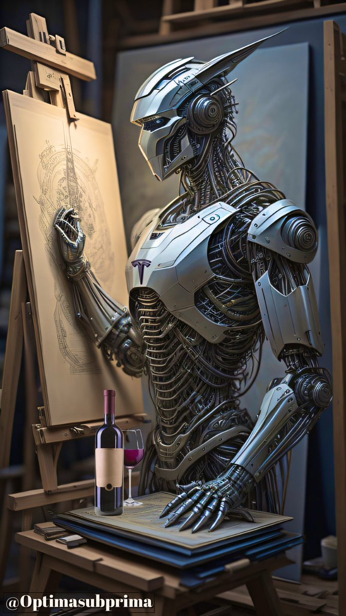 TeslaDarth's tweet photo. #AI #AIArt #AIAareness #AcceptAI #Tesla #TeslaAI #Robot
@Optimasubprima 🤖🎨🍷 https://t.co/q82GUruYld
